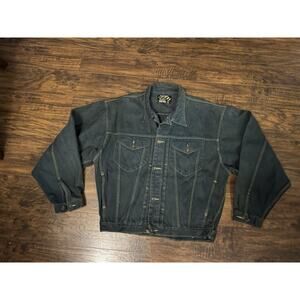 Phat Pharm Big Rock Canyon Men’s Size XL Blue Jean Jacket Medium Wash Denim